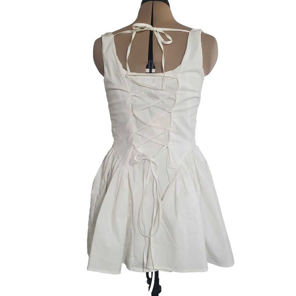 NWT Peppermayo Women’s Dress 12 Corset Mini A-Line Tie Back "Sassy Soiree" - Picture 7 of 12